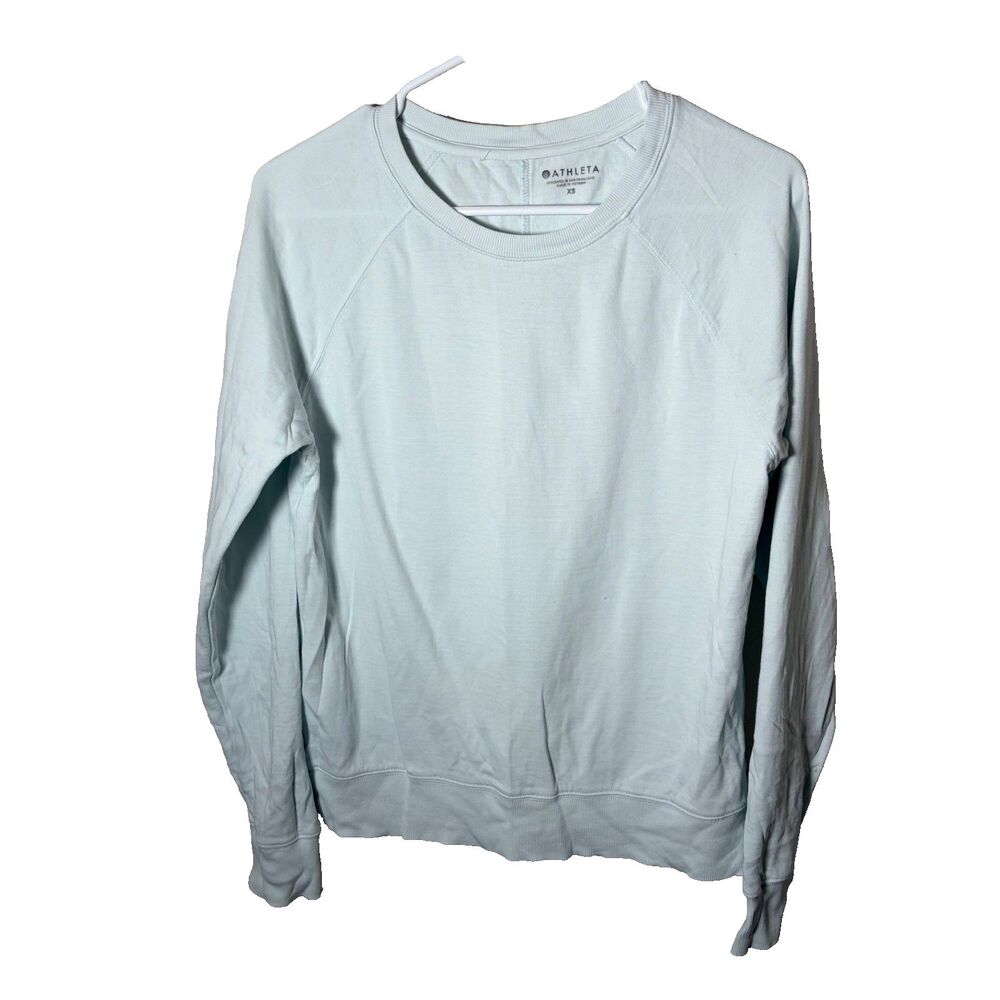 Athleta Sweatshirt Women's XS Blue Round Neck Pullover Casual Active